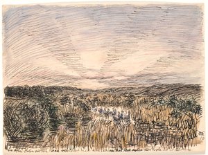 ある晩、太陽はとても祝福されたように沈みました... 作： Fritz Syberg
