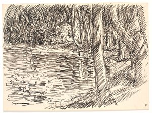 森の湖 作： Fritz Syberg