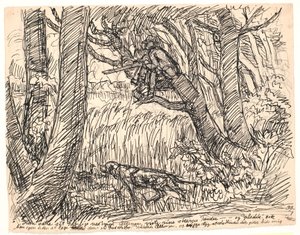 彼は彼のギャップを置きました... 作： Fritz Syberg