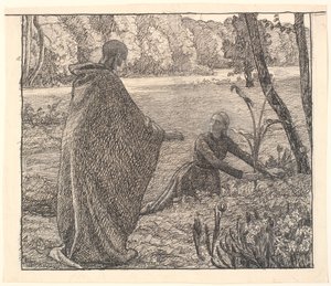 ここへの道をどこで見つけることができましたか？ 作： Fritz Syberg