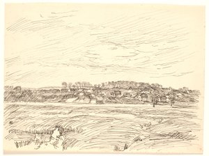 村のある風景 作： Fritz Syberg