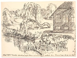 周りに深い水路が... 作： Fritz Syberg