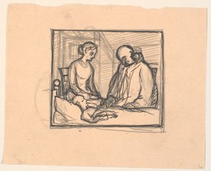 そして老人が寒さに震えたとき... 作： Fritz Syberg