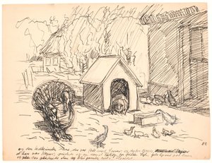 そして七面鳥のオンドリ... 作： Fritz Syberg