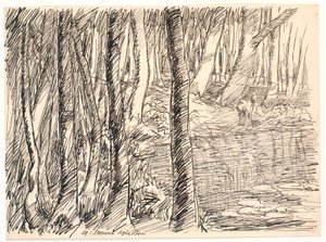 そして森の中の深い湖 作： Fritz Syberg