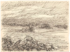 そしてフェンスに… 作： Fritz Syberg