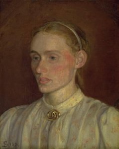 アンナ・シバーグの肖像 作： Fritz Syberg
