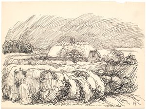 茂みの間を越えて… 作： Fritz Syberg