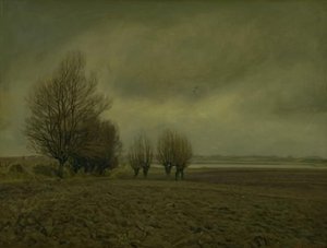 Funen の Taarby Beach 近くの冬の風景 作： Fritz Syberg
