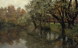 Akerselvaによる秋の日 作： Fritz Thaulow