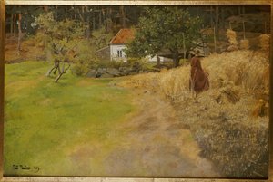 干し草、ストード、1889 作： Frits Thaulow