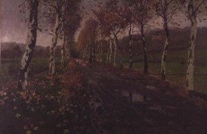 シルバーバーチのアベニュー 作： Fritz Thaulow