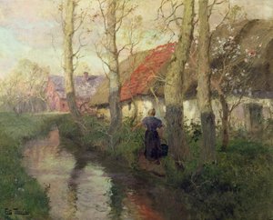 不明な画像 作： Frits Thaulow