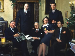 ドイツのドレスデンにあるフリッツ・グスタフ・ヴェンツェル博士とその妻ヴェルナの家族と自宅。 作： Fritz Wentzel