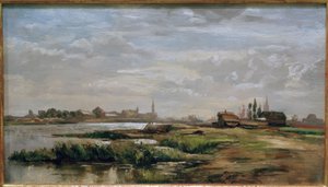 フリッツWucherer、川の風景 作： Fritz Wucherer