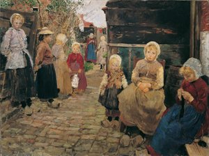 ザントフォールトのフィッシャーキンダー 作： Fritz von Uhde