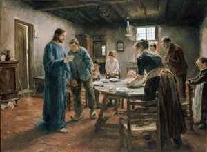食事の祈り 作： Fritz von Uhde