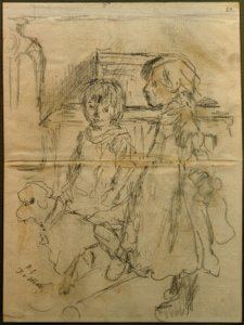 「保育園」の準備作業 作： Fritz von Uhde
