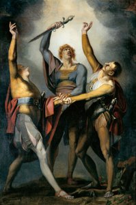 1779～1781年、リュトリ川での宣誓における3人の同盟者。 作： Füssli