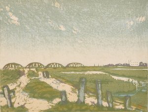 新 荒川 作： Fukazawa Sakuichi