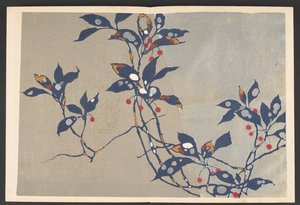 写生草花模様 生命の草花文様 作： Furuya Korin