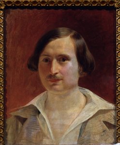 作家ニコライ・ゴーゴリ（1809-1852）の肖像 作： Fyodor Antonovich Moller