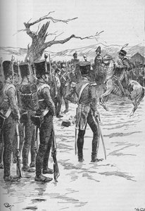 1895 年、1902 年に敵が迫っているというニュースを伝えて、軽騎兵が駆けつけた