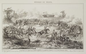 1862年の中国の戦争からの1860年9月18日、Tong-Cheouの前のChang-Kia-Onangの戦い 作： G.C. de Fortavion