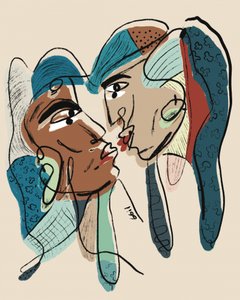 『アブストラクト・ラバーズ・キス』 作： 