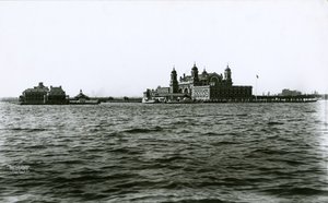 エリス島、ニューヨーク港、1903 作： G.P. Hall und Sohn