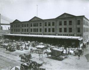 フルトン魚市場、ニューヨーク市 作： G.P. Hall und Sohn