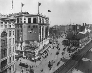メイシーズ、ヘラルドスクエア、ニューヨークシティ、1910年頃 作： G.P. Hall und Sohn