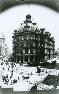 旧郵便局、ブロードウェイ、パークロウ、ニューヨーク市、1900年頃 作： G.P. Hall und Sohn