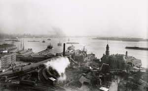 サウスフェリーターミナル、1905 作： G.P. Hall und Sohn