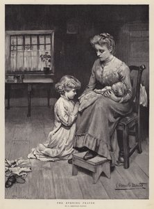 夕べの祈り」（リトグラフ 作： G. Grenville Manton