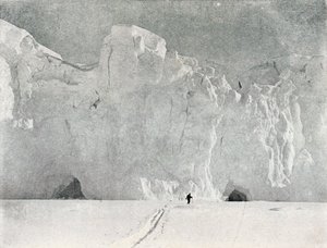 ビクトリアランドの氷河の顔、c1911、1913年。 作： G. Murray Levick