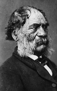 Ngati Raka族のリーダー、Hori Kingi Te Anaua、c.1860 作： G. W. Bishop