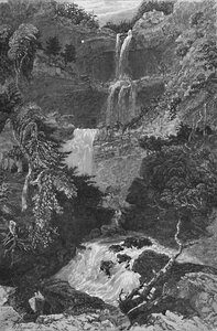 トレントン滝のパノラマ、1883年 作： G. Wyand