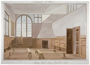 1826 年、ロンドン、バーモンジー、トゥーリー ストリートにあるセント オーラヴズ スクールの内部。