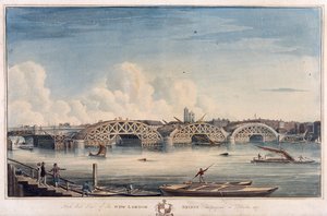 新しいロンドン橋、ロンドン、1827 作： G Yates