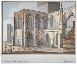 サザーク大聖堂、ロンドン、1825