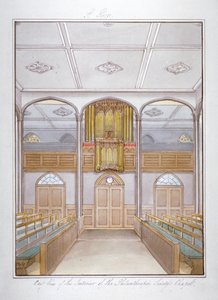 1825 年、ロンドン、サザーク、ロンドン ロードにある慈善協会のチャペル
