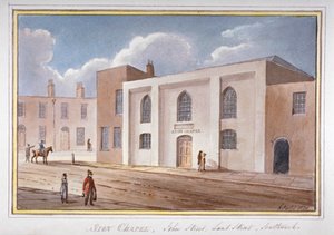 ジョン・ストリート、サザーク、ロンドン、1825年にあるシオン礼拝堂の眺め 作： G Yates