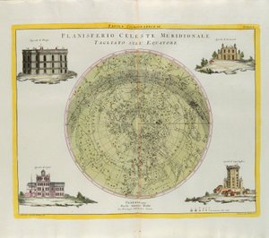 1777年にヴェネツィアでアントニオザッタが出版した最新のアトラスのトメIから取られたG.ズリアーニによる彫刻 作： G. Zuliani