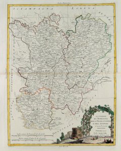 ブルゴーニュ、フランカコンテア、リヨンの統治、G。ズリアーニによる彫刻。1777年にヴェネツィアで出版されたアントニオザッタのプライベートコレクションのトメIから取ったプライベートコレクション 作： G. Zuliani