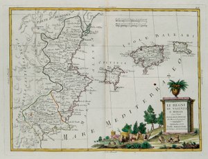 バレンシアとムルシアの王国、バレアリ諸島とピティウス諸島、G。ズリアーニによる彫刻 作： G. Zuliani