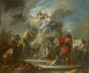 イフィゲニアの犠牲、1749年-1750年。 作： Gabriel Francois Doyen