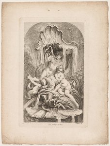 噴水の書：第2、c。 1736年。 作： Gabriel Huquier