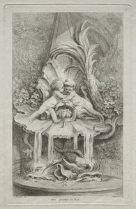 噴水の書：第3、c。 1736年。 作： Gabriel Huquier
