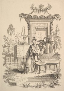 中国人の男女1742年。 作： Gabriel Huquier